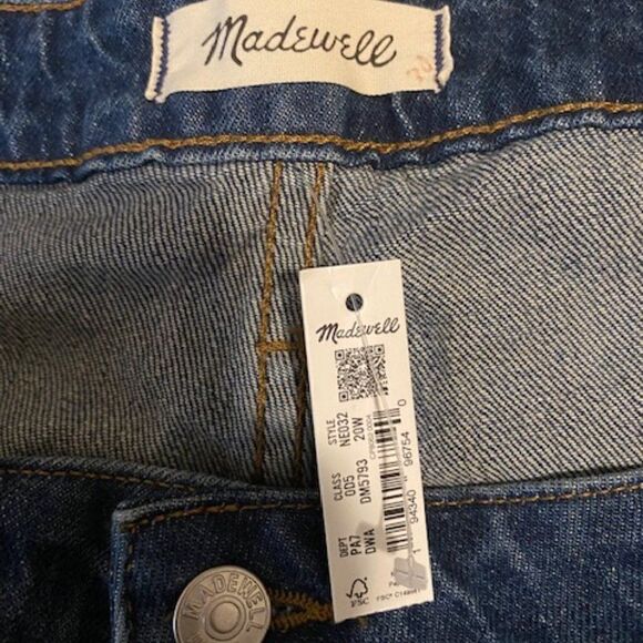 Madewell The Perfect Vintage 5 pocket jeans, size 20W - Picture 3 of 3